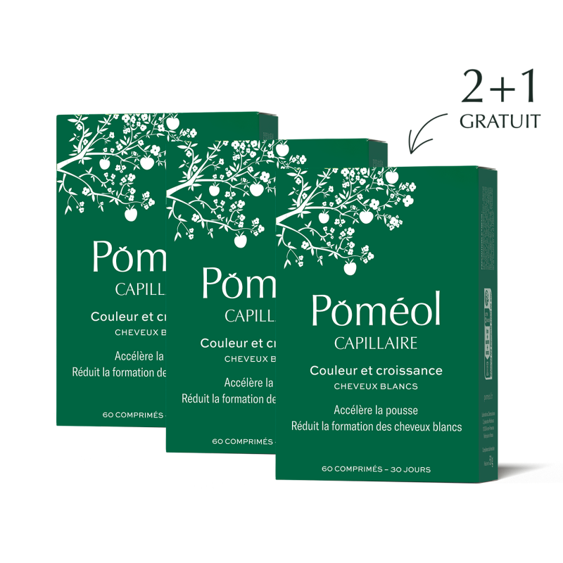 Beauté et croissance des cheveux -CAPILLAIRE CHEVEUX BLANCS - LOT DE 3 -