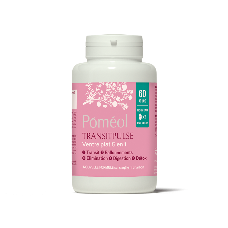Complément alimentaire Poméol pour le transit et les ballonnements